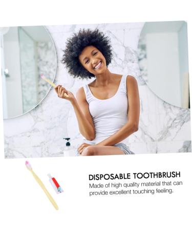 Shop Minkissy 100-Pack Disposable Toothbrush & Toothpaste Travel Kit - Waterproof & Portable for Sensitivity - Ideal for International Shipping - Buy Online on GoSupps.com