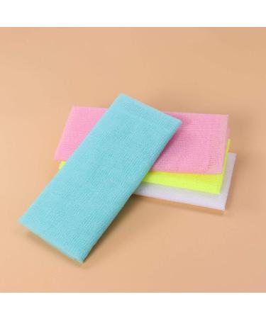 FRCOLOR 4pcs Long Exfoliating Nylon Bath Towel Cloth - Soft Body Scrub Shower Washcloth - Buy Online on GoSupps.com
