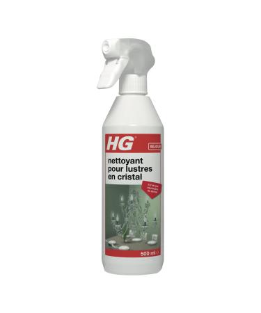 HG Crystal Chandelier Cleaner - Easy to Use Spray Cleaner for Chandeliers & Glass & Crystal Pendants Spray & Drain Dissolves Dirt - 500ml