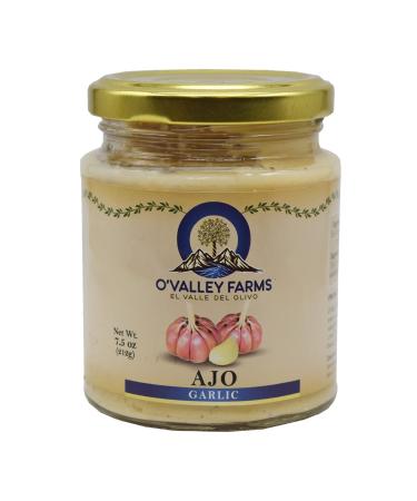 O'Valley Farms - Ajo Peruvian Garlic Paste, 7.5 oz glass jar (Pack of 1)