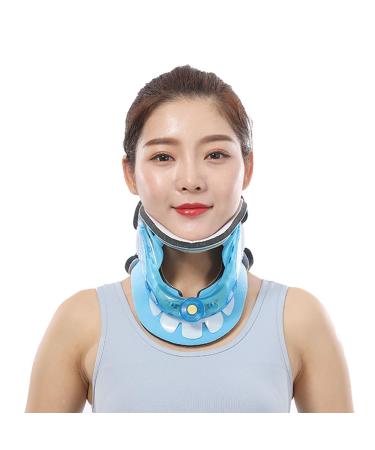 LEgdor Cervical Neck Traction Device Adjustable Ergonomic Neck Stretcher for Pain Relief Cervical Spine Alignment Neck Brace with Airbag Support Best Gifts A