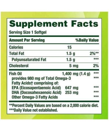 Nature's Bounty Fish Oil - Omega-3 Supplement for Heart Health and Joint Support - Buy Online on GoSupps.com