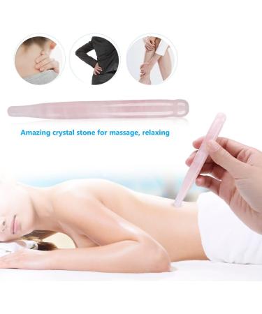 Buy Crystal Massage Tools: Jade & Rose Quartz Scraping Tools for Face & Body Trigger Point Therapy - International Shipping - Buy Online on GoSupps.com
