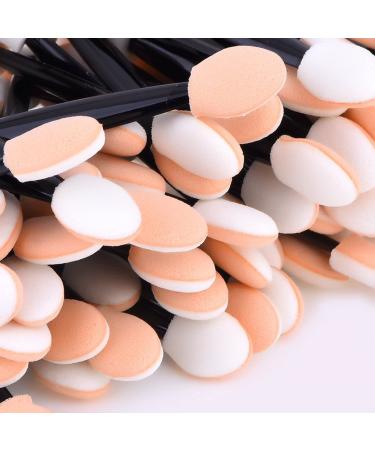 JZK 200 Disposable Sponge Eyeshadow Brushes - Double Ended Applicators for Women & Girls | Ideal for Makeup & Travel - Buy Online on GoSupps.com
