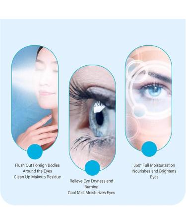 LIULIQ 2 Pieces Nano Eye Steamer Eye Moisturizing and Soothing Atomizers with 3 Temperature Settings and a Constant Temperature of 3842 C 360 Humidification and Cleansing - Buy Online on GoSupps.com