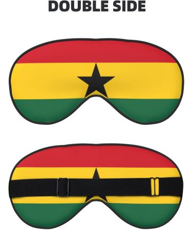 Flag of Ghana Soft Eye Mask | Comfortable Sleep Mask for Side Sleepers | Light Blocking & Pressure-Free Eyemask - Buy Online on GoSupps.com