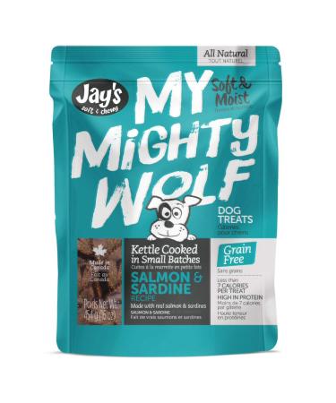 Waggers MMWS42 My Mighty Wolf Dog Treats Salmon-Licious 454g