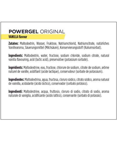 PowerBar PowerGel Original Vanilla - 24x41g High Carb Energy Gel with C2MAX - Sodium - Ideal for Endurance & Sports - International Shipping Available - Buy Online on GoSupps.com