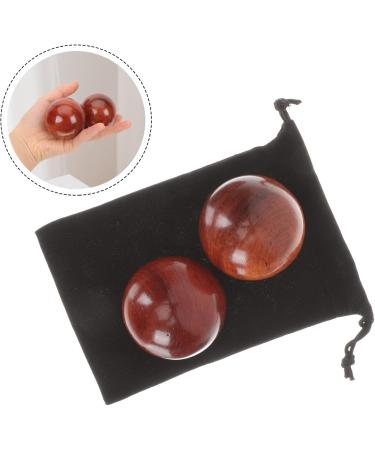 Beavorty 8-Pack Wooden Massage Balls - Health & Fitness Hand Training Balls for Stress Relief & Gymnastics - Buy Online on GoSupps.com