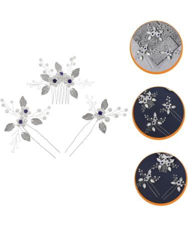 minkissy 4 Sets Bridal Wedding Comb Leaf Hair Comb Rhinestone Hairpin Green Hair Accessories Green Accessories Prom Hair Accessories Bridal Hairpin Bride Flowers Zircon Crystal - Buy Online on GoSupps.com