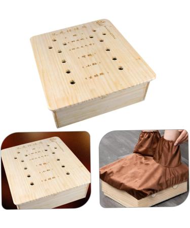 Beaupretty Moxibustion Box - Adjustable Wooden Foot Moxa Cone Burner for Home Pedicure Care - Buy Online on GoSupps.com