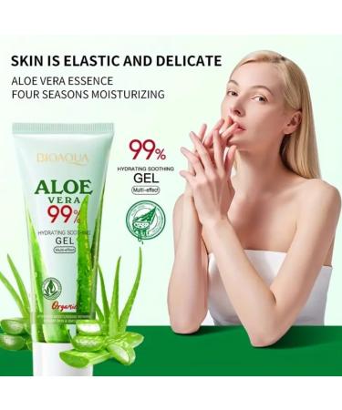Aloe vera 99% organic gel 50g moisturizing gel for face and body alcohol-free formaldehyde-free rich in citric acid and niacinamide vitamin c for face and body skincare routine (1 count) - Buy Online on GoSupps.com