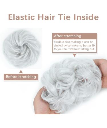 Messy Bun Hair Piece for Women Messy Bun Hair Piece Scrunchies for Women Elastic Band Synthetic Wavy Curly Chignon Ponytail Hair Extensions Thick Updo Hairpiece for Daily Wear Fake Hair Accessories 99j - Buy Online on GoSupps.com