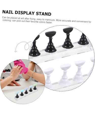 minkissy 2 Sets Nail Holder Professional Manicure Set Professional Manicure Kit Nail Art Practice Stand Nail Art Display Stand Crystal Display Stand Nail Practice Stand Nail Stand Metal 2.4X1.4X1.4CM Assorted Color 1 - Buy Online on GoSupps.com
