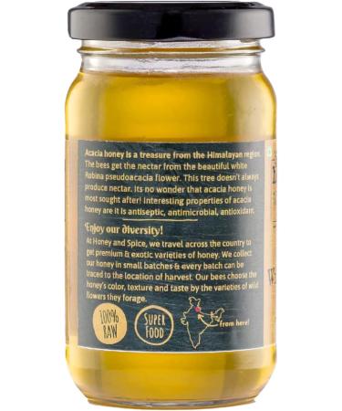 Honey and Spice Wild Acacia Honey from the Valleys of Himalayas with No Added Sugar & Preservatives 250 Gm - Buy Online on GoSupps.com