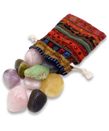Lavisa drum stones healing stones Halbedelstein mixture |Gemstones crystals for water treatment |100% natural stones mineral stones |Gem water (XL 150 grams) XL 150g