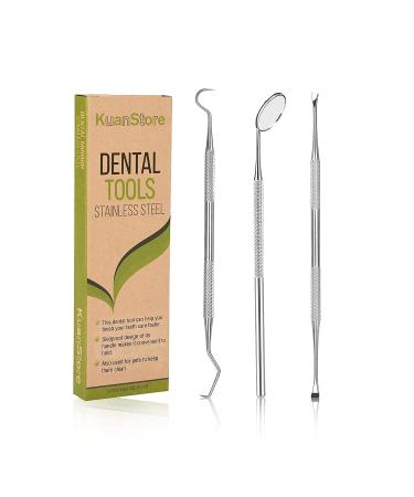 Dental Tools, Professional Dental Pick Tools Kit, Teeth Cleaning Calculus Tool for Dentist, Personal Using, Pets Oral Care with Dental Mirror Dental Tooth Tartar Plaque Scraper Remover Dental Probe