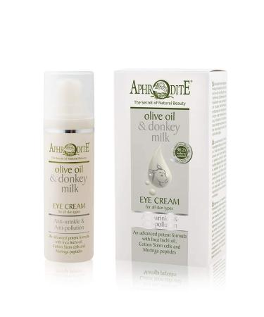 Aphrodite anti-wrinkles & anti-pollution eye cream.Eye cream enriched with donkey milk and olive oil to restore the radiance of the eye area Eye Cream (30 ml / 1.01 fl oz) - Buy Online on GoSupps.com