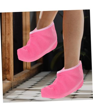 FRCOLOR Couvre-pieds Paraffine Spa 2 Paires Taille Unique R utilisable Enveloppement Thermor gulateur Soins des Pieds Confort et Protection Rose Fuchsia Bord Blanc - Buy Online on GoSupps.com