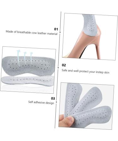 Shop NOLITOY 3 Pairs Anti-Wear Foot Stickers Insoles for Women s Sneakers & Heels - Cushioned Leather Protectors for Comfortable High Heel Boots - Buy Online on GoSupps.com