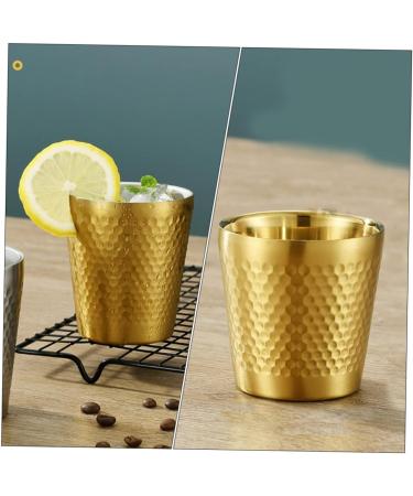 Frcolor Marble Beer Cup & Shaving Foam Shell - Gold Razor Soap Tool Container 7.1x7cm - Ideal for Bart Man Shaving & Dishwashing - Buy Online on GoSupps.com