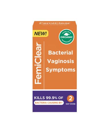 FemiClear for BV Symptoms | Organic Symptom Relief | Made with Natural Ingredients | Feminine Care Essentials | 2-Day Dose
