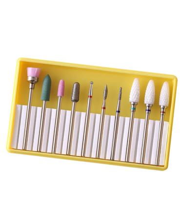 minkissy 1 Set Nail Drill Bits Nail Drill Replacement Bits Efile Nail Drill Cuticle Drill Bits Manicure Pedicure Bit Nail for Beginners Nail Art Supplies Nail Tools Gel Electric