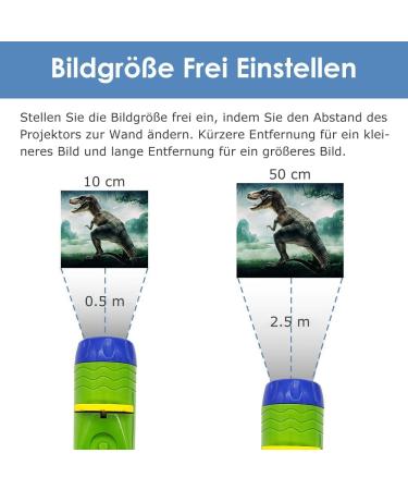 PUP Go Children's Dinosaur Projector Flashlight - 24 Images Educational Science Gift for Kids Ages 3+ - Fun History Slide Show Beamer Toy - Buy Online on GoSupps.com