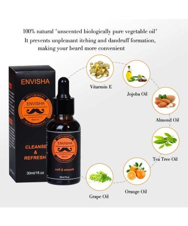 Sweet Carrot Beard Care Set - Beard Balm Oil Brush & Comb Gift Set for Men - Travel Ready - Buy Online on GoSupps.com