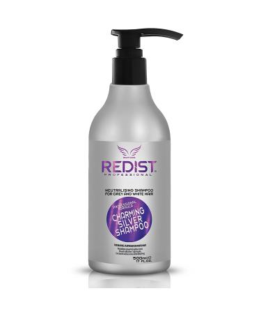 Redist Redist Charming Silver Shampoo 500 ml | No Yellow Violet Anti-yellowing shampoo | Silver shampoo for blonde platinum and gray hair | Hair accessory