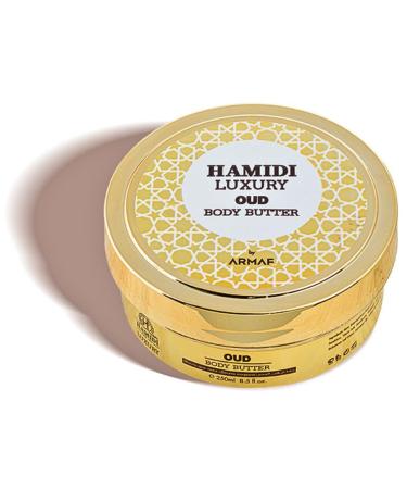 Hamidi Luxury Oud Body Butter For Women 250ML (8.4 OZ) Ultra Moisturizing body butter For Dry Skin Nourishing And Replenishes Dry Skin Experience Deep Cleansing With Luxurious Oud Sweet Scent