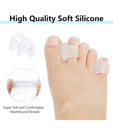 Wlype 4 Pairs Transparent Toe Spreaders | Gel Correctors for Bunion Relief & Overlapping Toes | Pain Relief Solution - Buy Online on GoSupps.com