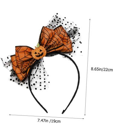 Gogogmee Bow-knot Headdress Costume for Halloween Funny Headbands Pumpkin Hairband Lace Bow Hair Hoop Bat Costume Masquerade Party Boppers Halloween Decoration Carnival Hair Band Cloth - Buy Online on GoSupps.com