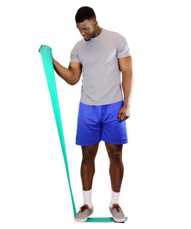 Buy CanDo Low Powder Exercise Band - Medium Green 50 Yard Roll for International Shipping - Enhance Your Workout - Buy Online on GoSupps.com