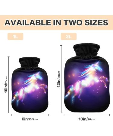 Buy 2L Star Magic Unicorn Hot Water Bottle with Cover - Pain Relief & Hand Feet Warmer for Winter - International Shipping - Buy Online on GoSupps.com