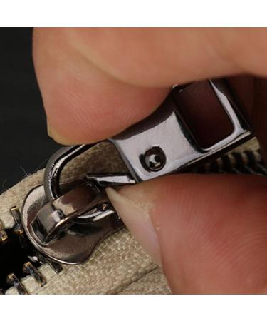 Fovolat Zipper Replacement Pull | Detachable Metal Zipper Pulls for Quick Replacement | Sturdy Removable Zipper Pulls Tab Zipper Handle Fixer for Easy Zipper Repair Black Copper - Buy Online on GoSupps.com