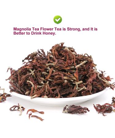 Premium Dried Magnolia Tea 40g - Edible Flower Herbal Tea | Fragrant Natural Health Benefits - Buy Online on GoSupps.com