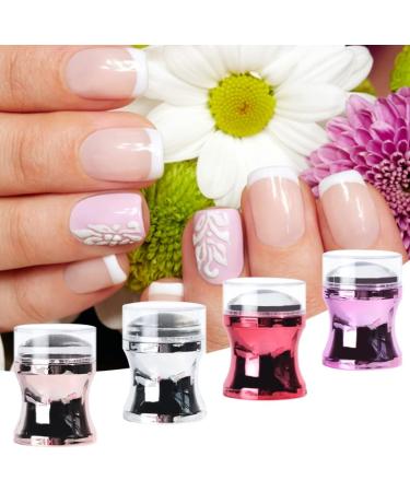 Nail Art Stamper Nail Stamping Templates with Silicone Heads DIY Manicure Print Tool - Buy Online on GoSupps.com