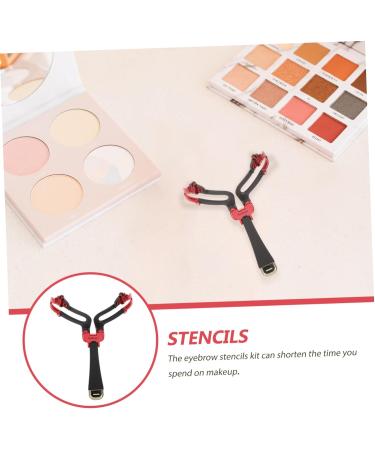 NOLITOY 1pc Eyebrow Tool Template Drawing Threading Handheld Tool Hair Care Product Cosmetic 14x11.5cm Black - Buy Online on GoSupps.com