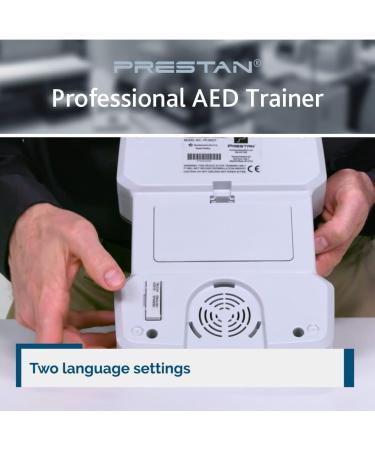 Reliance Medical PRESTAN English/Spanish AED Trainer Clear Confident Voice Instructions Volume Control Language Button. Pre-Connected Pad. Easy application And Removal Due To The Foam Structure single - Buy Online on GoSupps.com