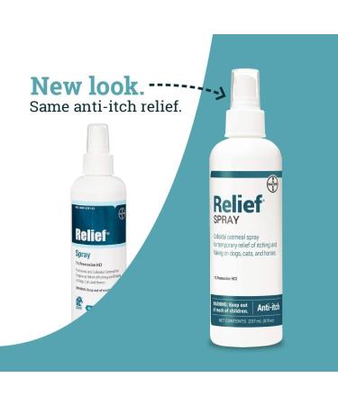 8 oz Relief Spray for Dogs, Cats, and Horses - Temporary Itch and Flake Relief - Buy Online on GoSupps.com
