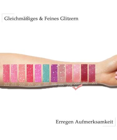  EONFAVE Matte glitter gloss liquid red diamond pink long-lasting waterproof high shine moisturizing formula silky texture - Buy Online on GoSupps.com