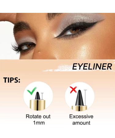 YOFDAL 4 Piece Set Eyeliner Cream Water Resistant Smudge Resistant Natural Long Lasting Quick Drying for Parties Travel Workdays Weddings Weddings - Buy Online on GoSupps.com
