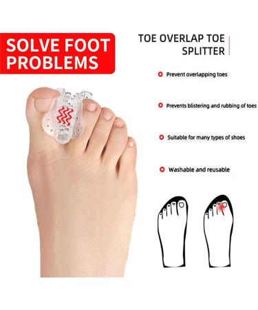 Haosem Gel Toe Spreader - 2/4 Pieces for Big Toe Alignment & Bale Toe Correction - Restore Toes Comfortably - Buy Online on GoSupps.com