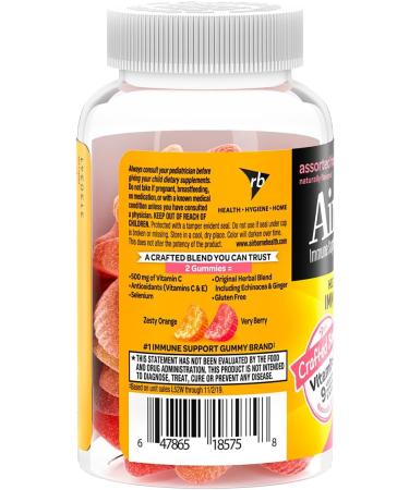 Airborne 500mg Vitamin C + Zinc Immune Support Supplement Gummies for Kids Assorted Fruit Flavor Gluten Free Crafted Blend with Powerful Antioxidants Vitamins C & E 21 Gummies (4 Pack) - Buy Online on GoSupps.com