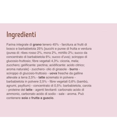  Italian Gourmet E.R. Misura Frollino Integrale Fibrextra Whole Grain Shortcrust Pasta with Wild Berries and Red Beetroot Topping 100% Whole Wheat Flour 260 g + Polpa Italian Gourmet Polpa 400 g (Pack of 12) - Buy Online on GoSupps.com