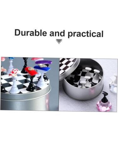 Beatifufu 1set Manicure Practice Base Magnetic Mount Nail Art Holder Retro DIY Nail Tip Stand Nail Art Practice Holder Magnetic Holder Nail Beauty Stand Magnetic Nail Manicure Tool Metal 9.2x4.8cm Assorted Color - Buy Online on GoSupps.com