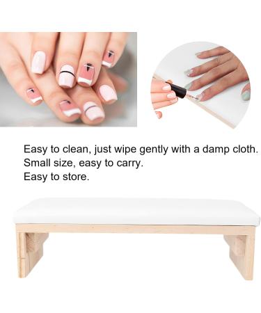 Soft Hand Pillow PU Leather Nail Arm Rest Cushion Just Wipe with a Damp Cloth for Manicure for Home for Manicure Store for Hair Salon(white) - Buy Online on GoSupps.com