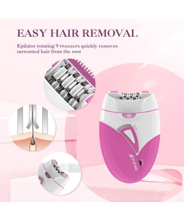 Epilators for Facial Hair Removal & Body Hair Removal Rechargeable Lady Face Shaver Electric Hair Removal Device Bikini Trimmer for Arm Leg Underarm Pink05 - Buy Online on GoSupps.com