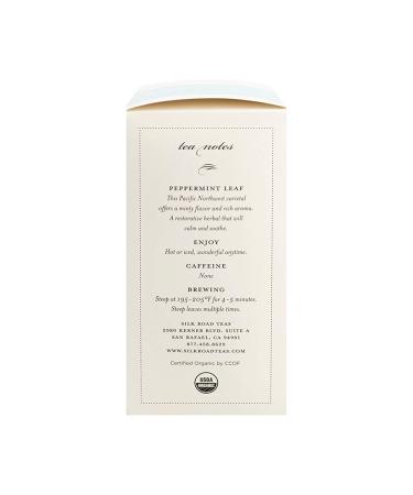 Organic Fair Trade Peppermint Leaf Tea | Non-Caffeinated Herbal Blend | Pacific Northwest Origin | Digestive Aid with Antioxidants | 15 Biodegradable Bags - Buy Online on GoSupps.com